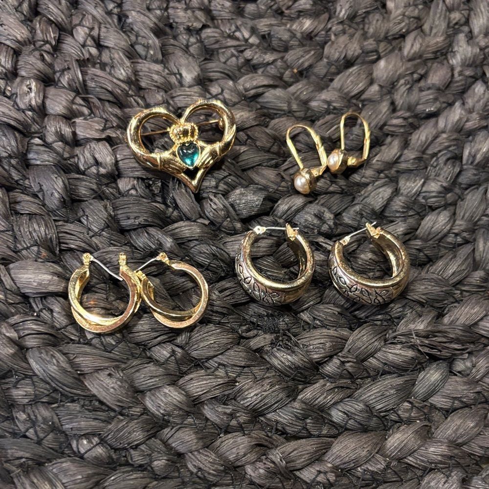 Elegant Gold and Silver Plated Jewelry Set